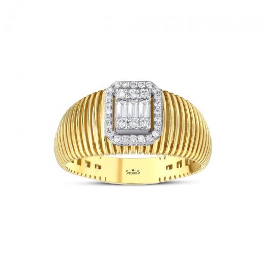 Brillantring zus. ca. 0,21 ct. Diamant-Baguette-Ring